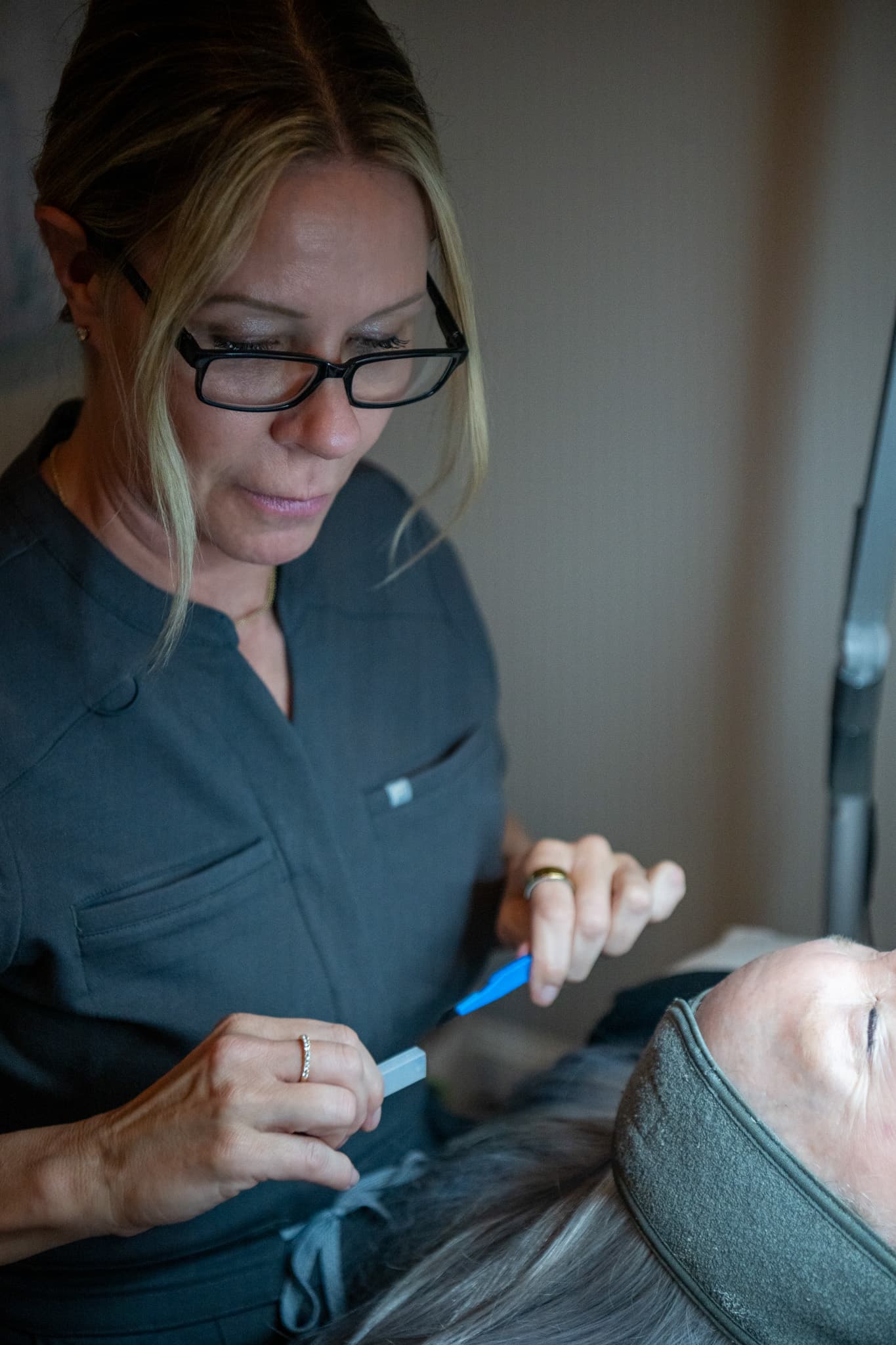 terra skin prep client closeup — 512 Skincare