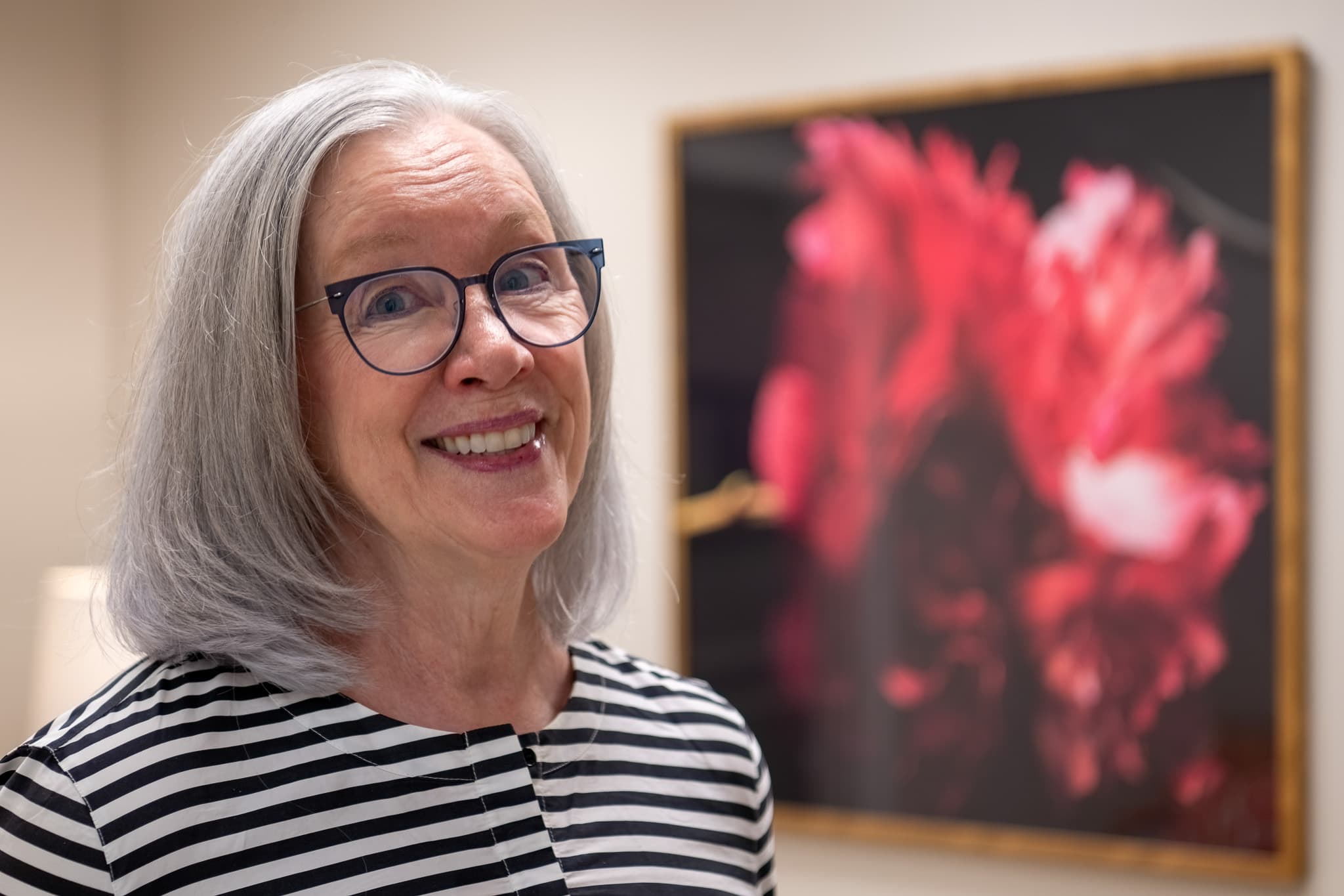 client portrait floral art — 512 Skincare