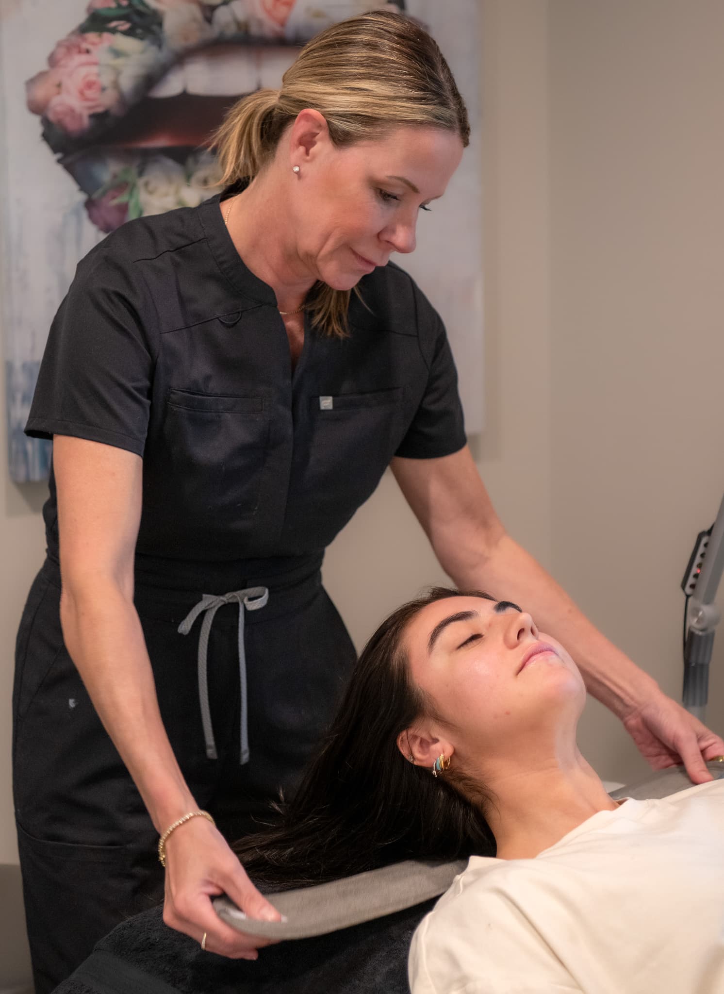 terra treatment room client — 512 Skincare